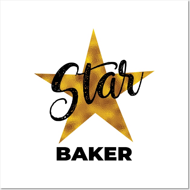 star baker gold Wall Art by shimodesign